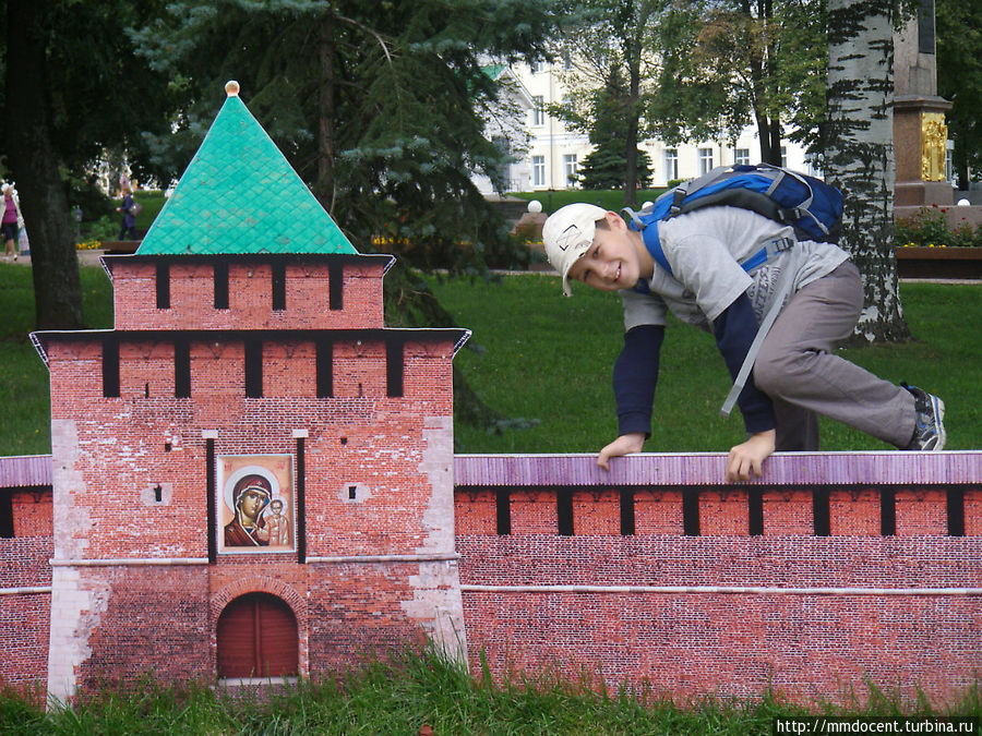 Такие макеты сооружены в парке на территории кремля Нижний Новгород, Россия