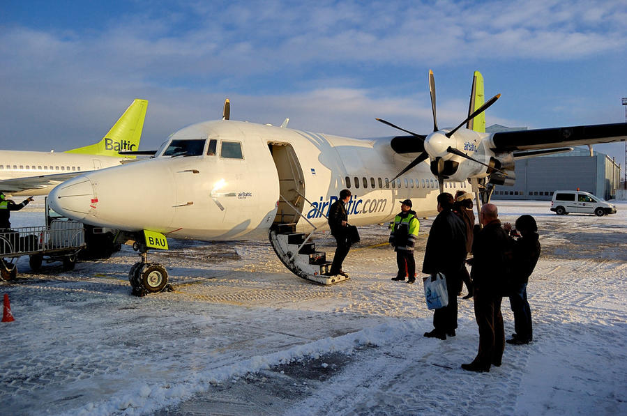 Fokker-50 а/к airBaltic. Сейчас у них таких уже нет