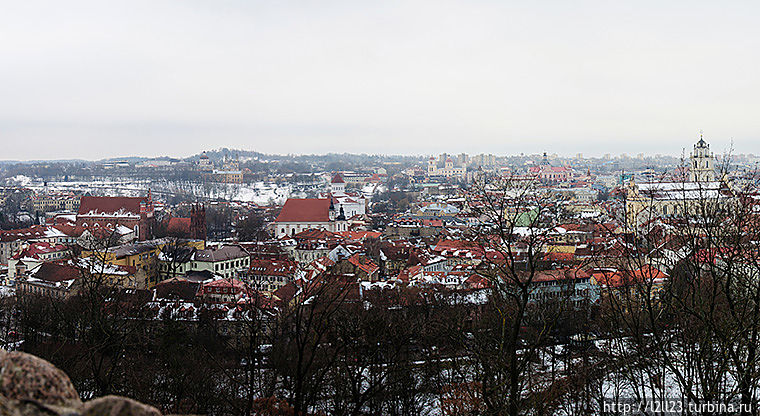 Панорама старого города Вильнюс, Литва