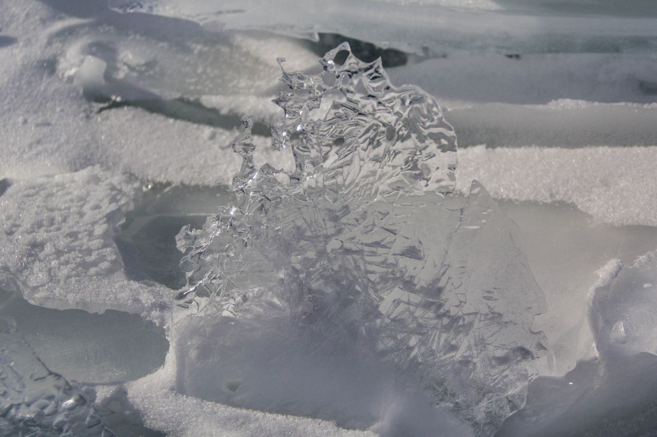 хрустальный лёд Байкала озеро Байкал, Россия