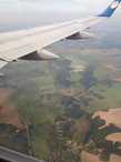 вид на Беларусь из самолета
