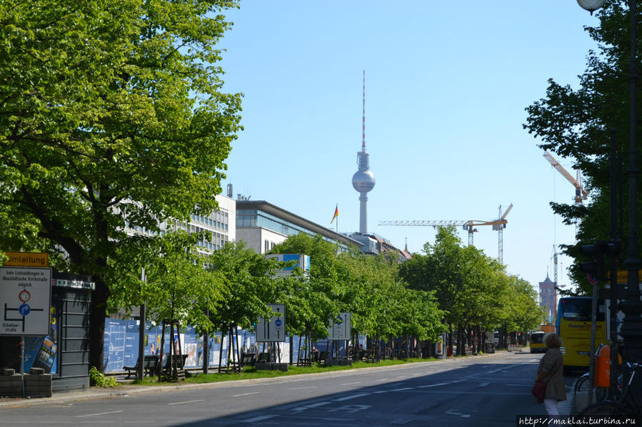 Берлинская телебашня — один из символов города. Берлин, Германия