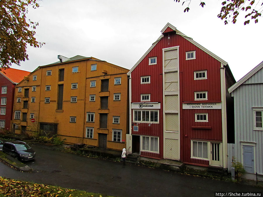 вид налево, там река:) Тронхейм, Норвегия