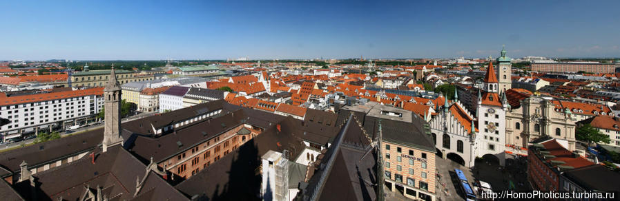 Панорама с Новой Ратуши Мюнхен, Германия