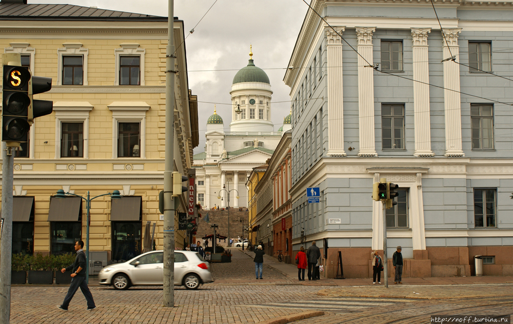Вид на Кафедральный собор Хельсинки, Финляндия