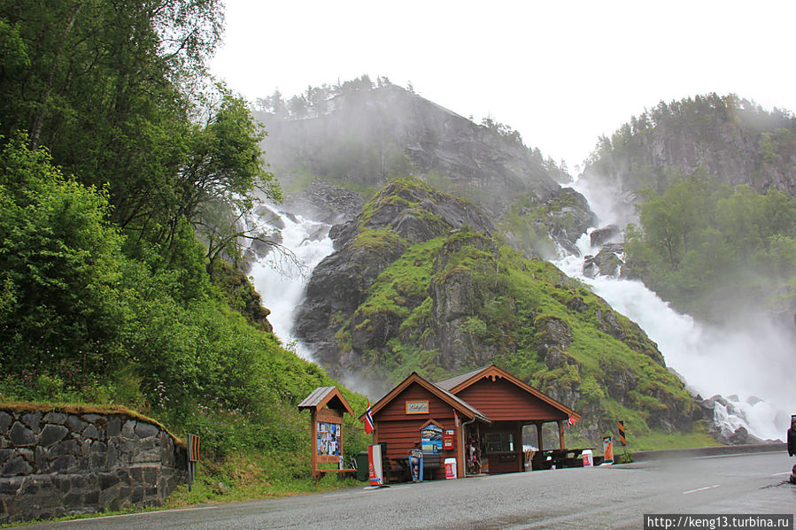 Водопад Лотефоссен Западная Норвегия, Норвегия