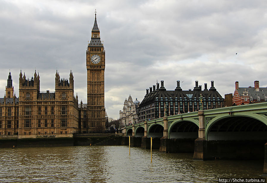 Дворец Парламента Великобритании и знаметитый Биг Бен Лондон, Великобритания