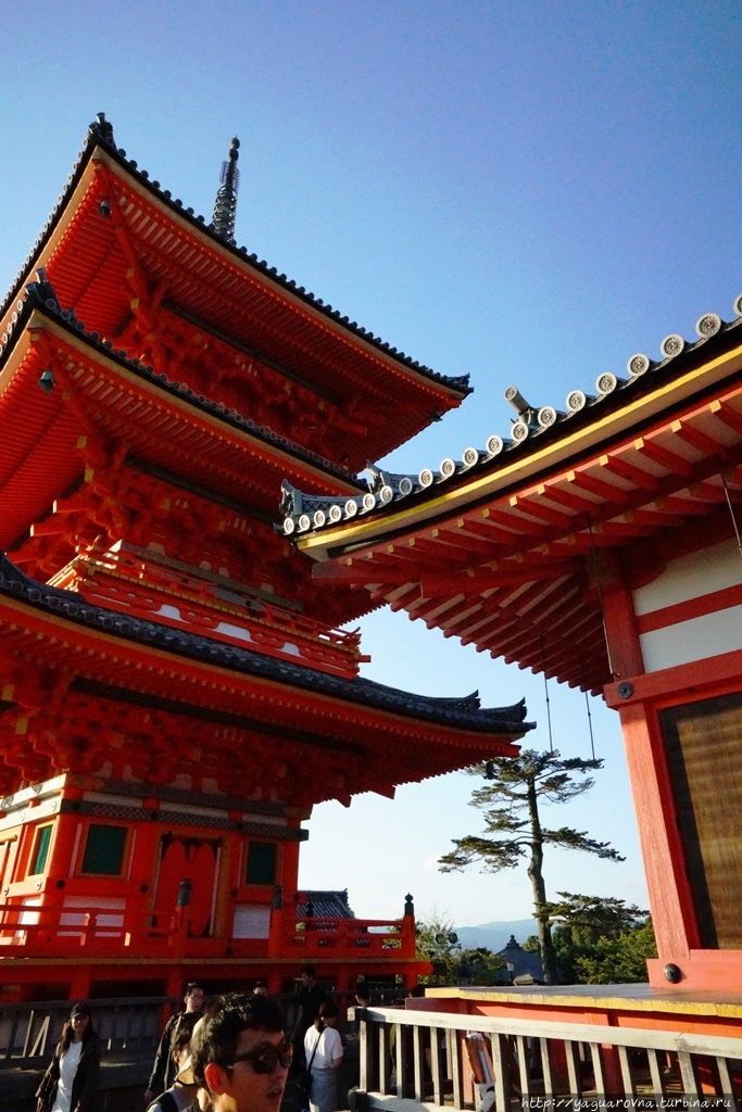 Инфраструктура храма Киемидзу-дэра. Киото, Япония