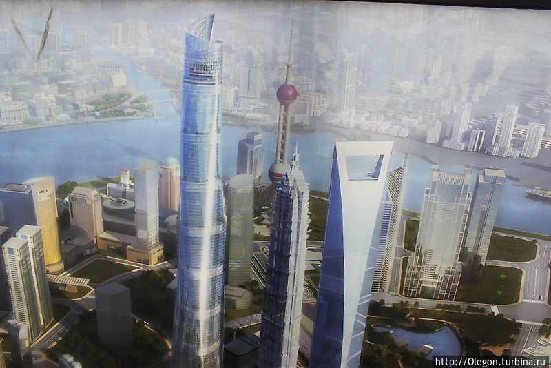 Проект самых высоких зданий Шанхая — два небоскрёба уже построены, третий строится Шанхай, Китай
