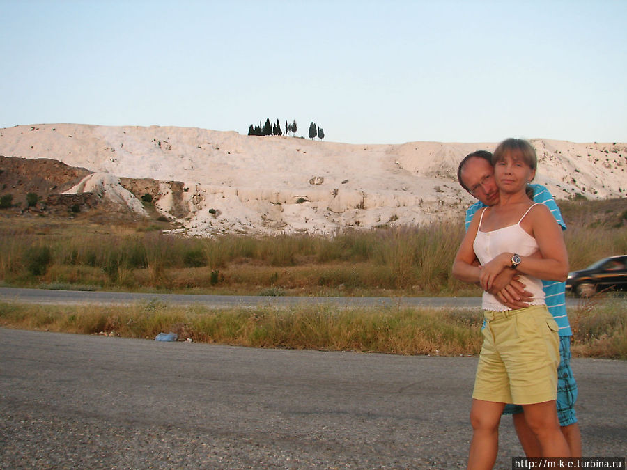 Травертины с Северного входа в Гиераполис