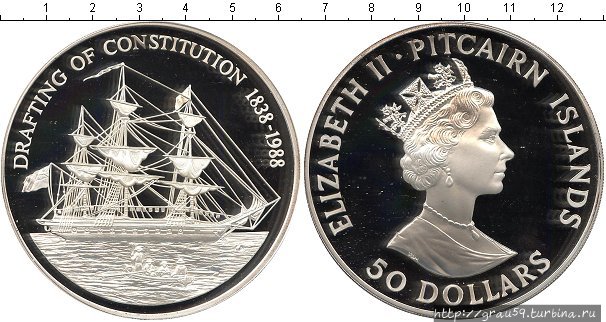 Острова Питкэрн — нумизматический рай Острова Питкэрн