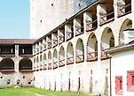 На территории монастыря — Ферапонтовская башня и фрагмент стен (справа по ходу).