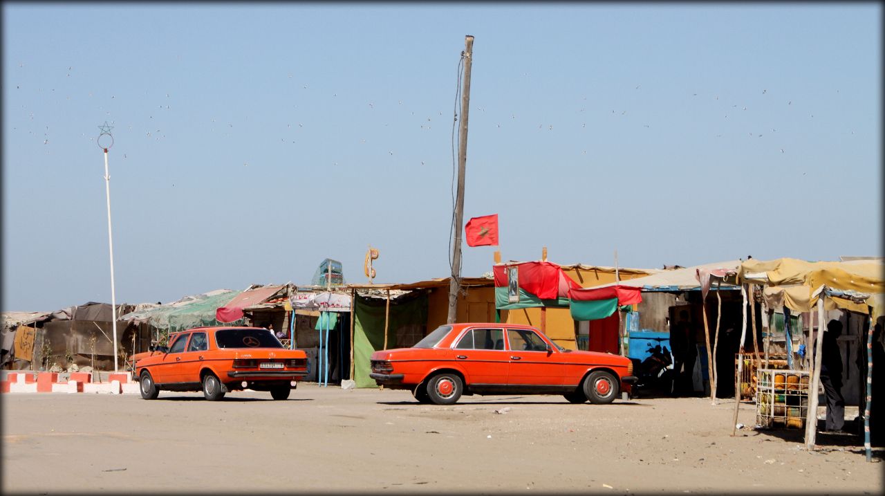 Лодочный город или южная точка полуострова Ad-Dahab Дахла, Западная Сахара