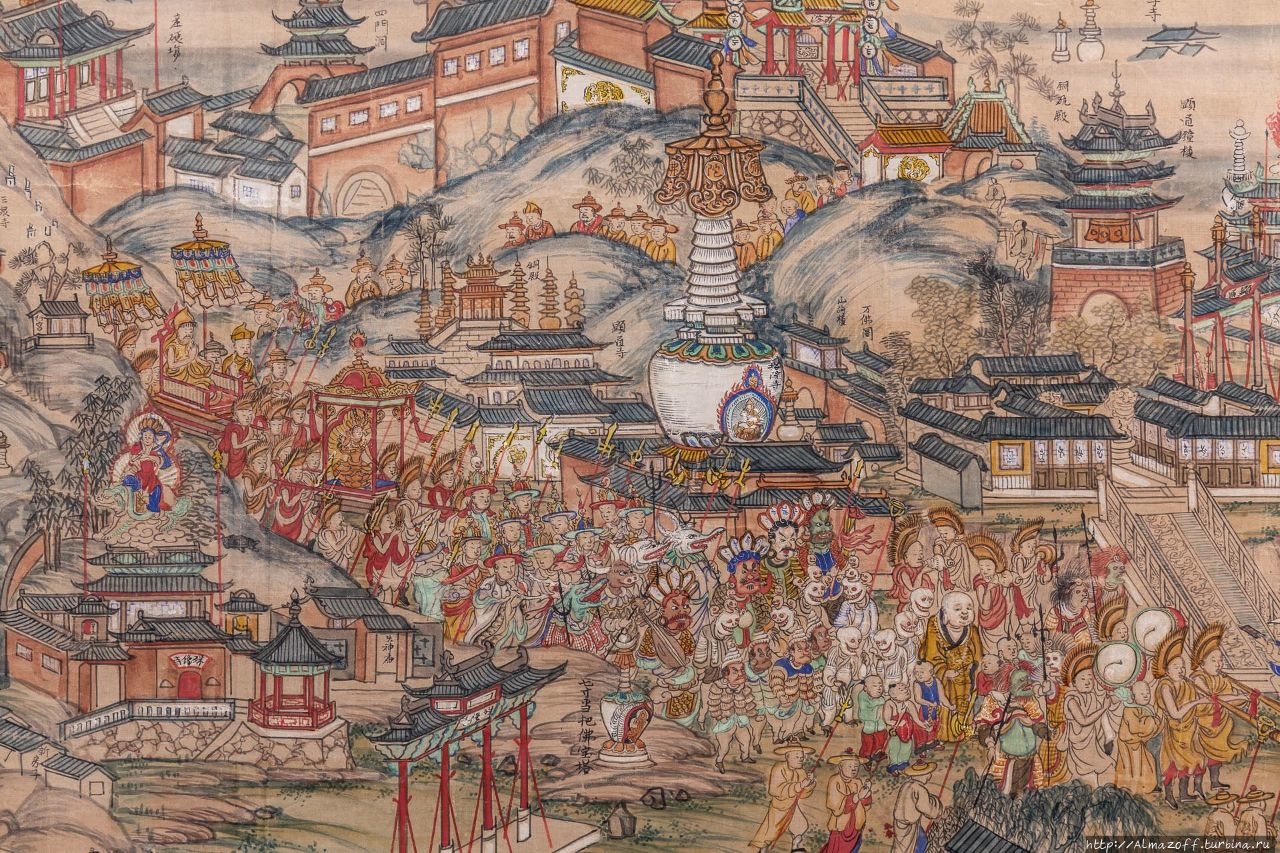 Панорамная карта Утайшаня.