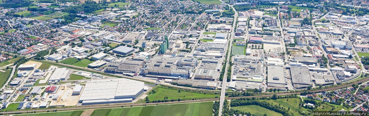 Лучший вид на завод BMW Ландсхут, Германия