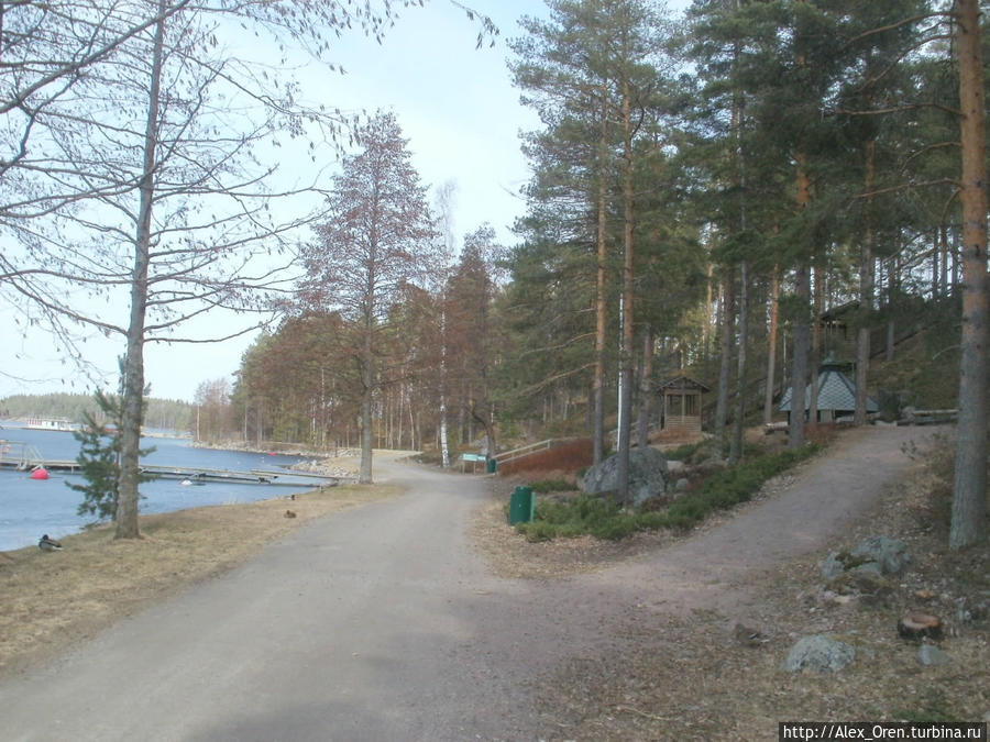 В Иматре на озере Сайма ещё лёд Лаппеенранта, Финляндия