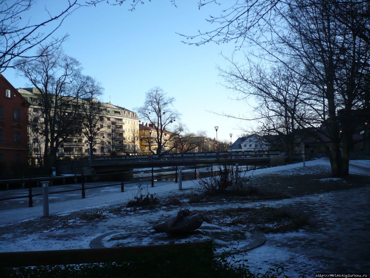 Новогодняя прогулка по древнему шведскому городу Уппсала, Швеция