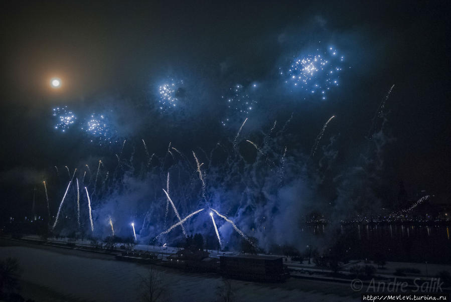 Празднование Нового года Рига, Латвия