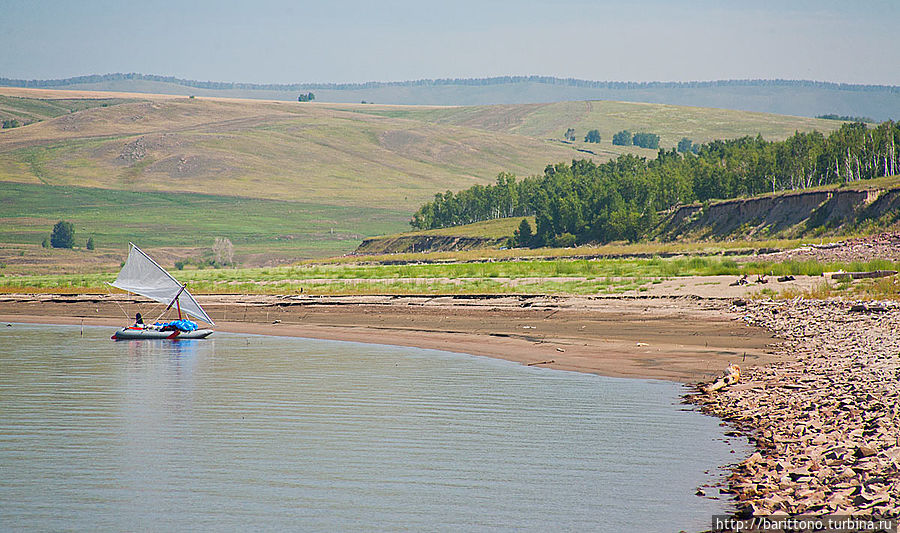 Красноярское водохранилище. Путешествуя под парусом