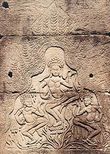 Apsara dance на стене буддийского храма Байон