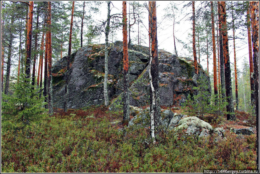 Камень Куммакиви (Kummakivi) Провинция Южная Карелия, Финляндия