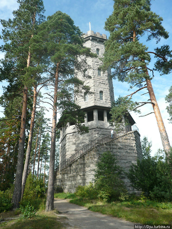 Смотровая башня на холме Ауланковуори Хяменлинна, Финляндия
