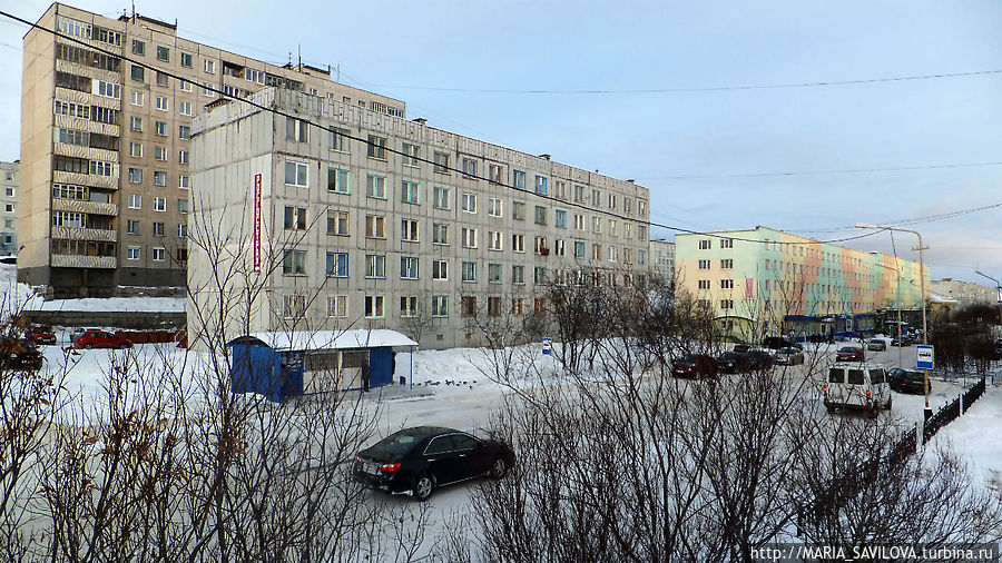 улица Советская, вид от Барсука Полярный, Россия