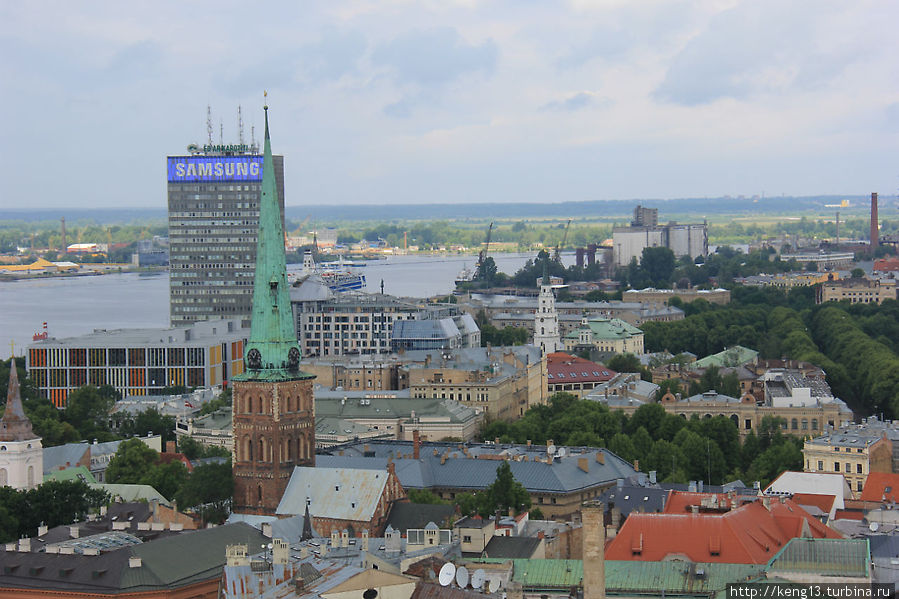 Вид на Ригу сверху Рига, Латвия