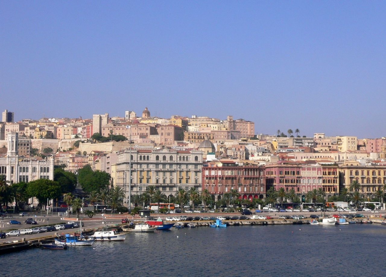 Путешествие в городе Cagliari  август 2021