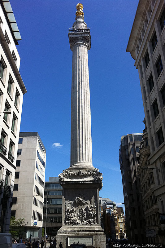 Памятник лондонскому пожару Лондон, Великобритания