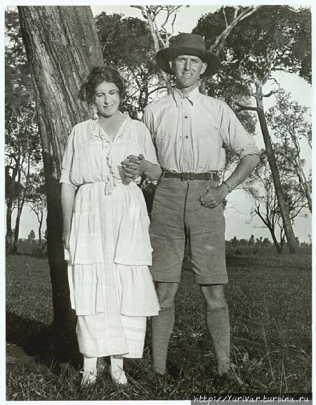 Карен Бликсен и ее брат Томас. 20- годы ХХ века Найроби, Кения