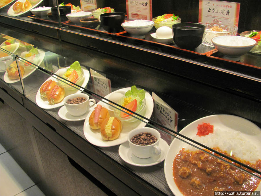 Муляжи блюд. Япония