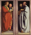 Альбрехт Дюрер. Четыре апостола. 1526
Старая пинакотека, Мюнхен.
Johannes, Petrus, Markus und Paulus