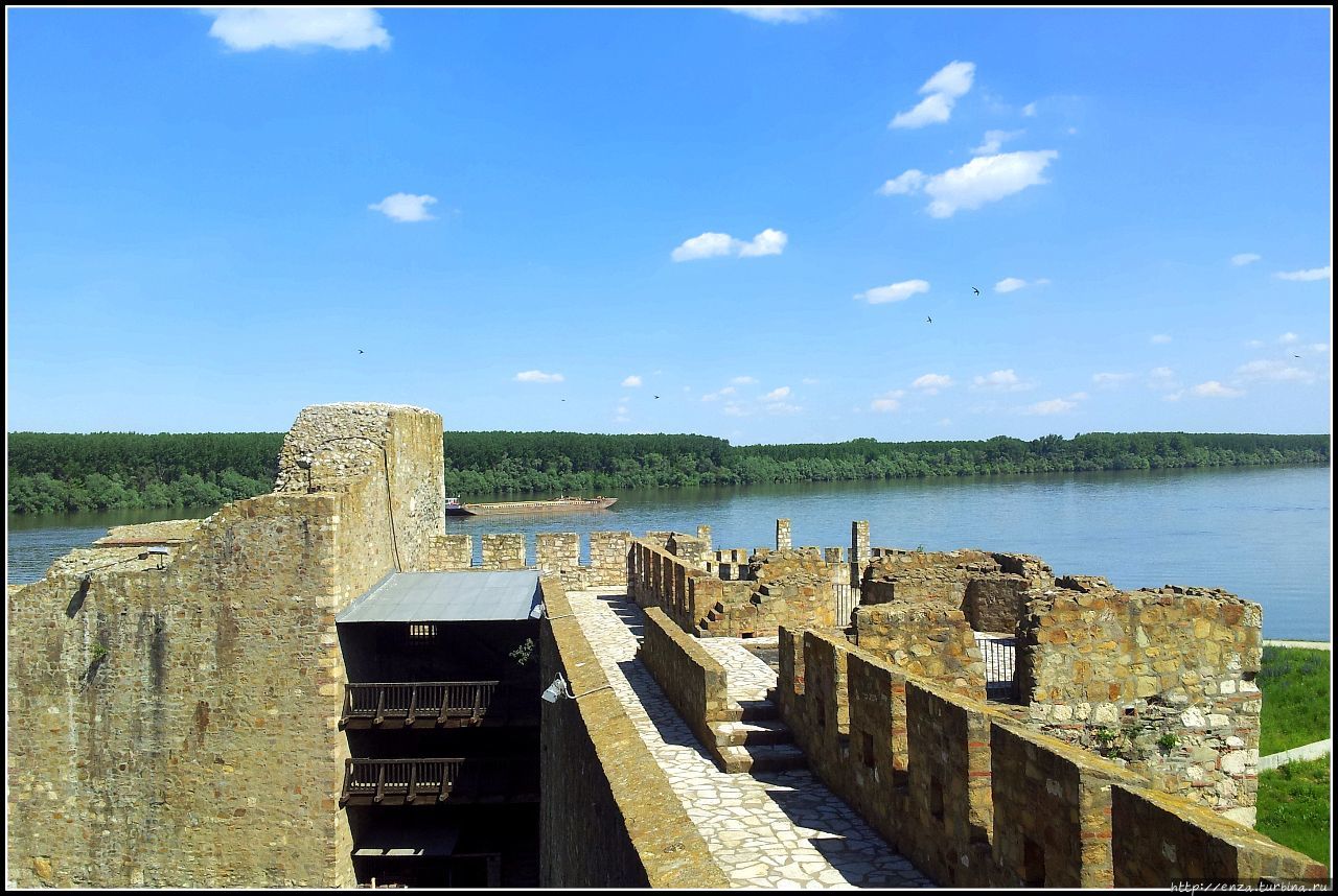 Остатки Ерининой купальни в башне Семи бартьев и Донжон Смедерево, Сербия