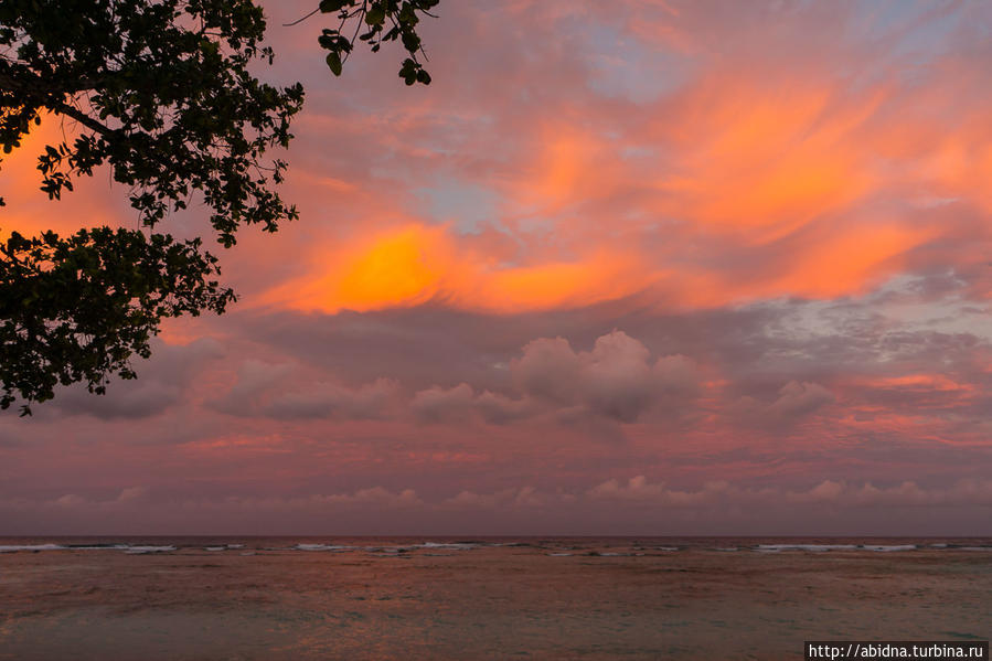Силуэтный закат — самый красивый Остров Силуэт, Сейшельские острова
