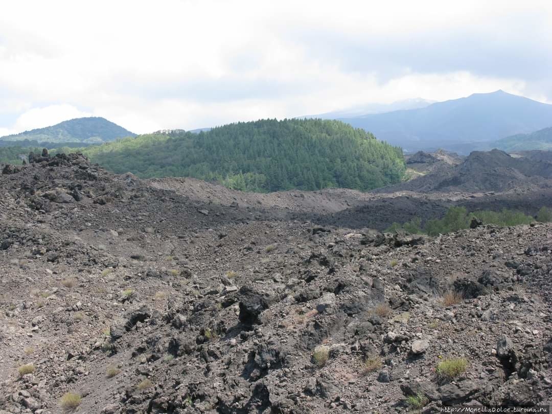 Долина Valle Sciara del Follone: вулкан Etna Вулкан Этна Национальный Парк (3350м), Италия