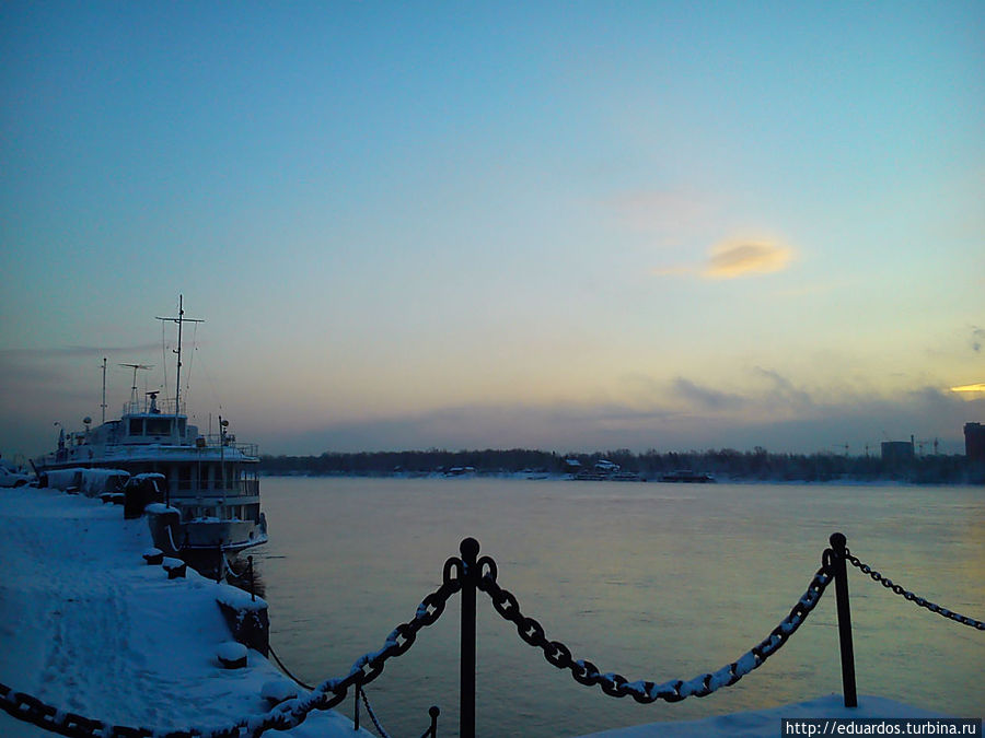 Рассвет над Енисеем Красноярск, Россия