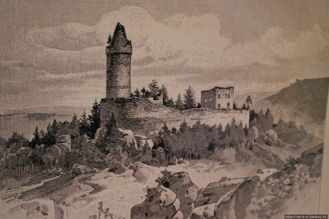 Замок Кокоржин. Крепость на горе Среднечешский край, Чехия
