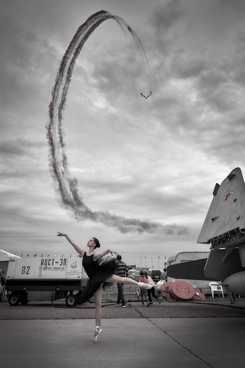 Черный лебедь на МАКСе Жуковский, Россия