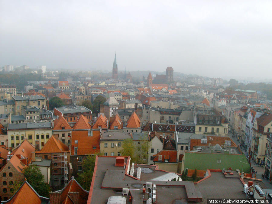 Виды Торуни с ратуши Торунь, Польша