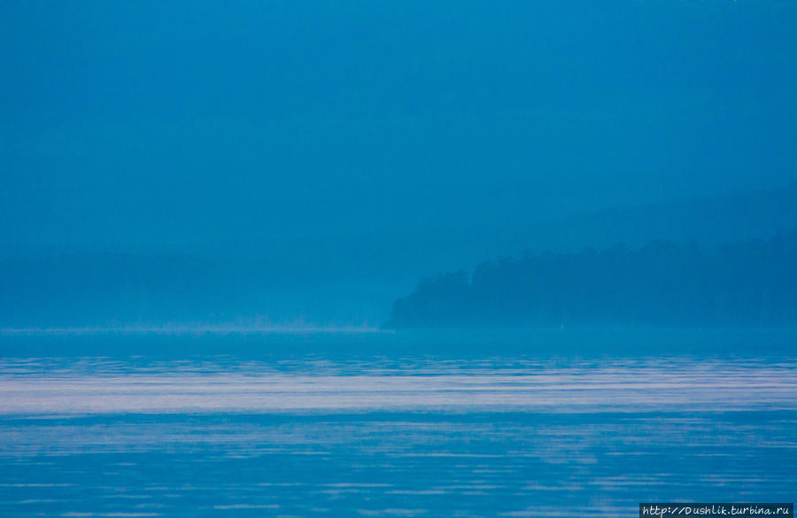 Закатные краски озера Тургояк Миасс, Россия