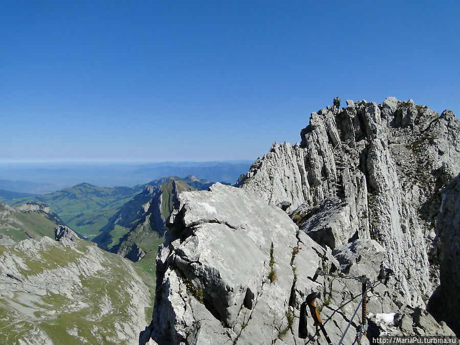 Покорение горы Сэнтис Кантон Аппенцелль-Ауссерроден, Швейцария