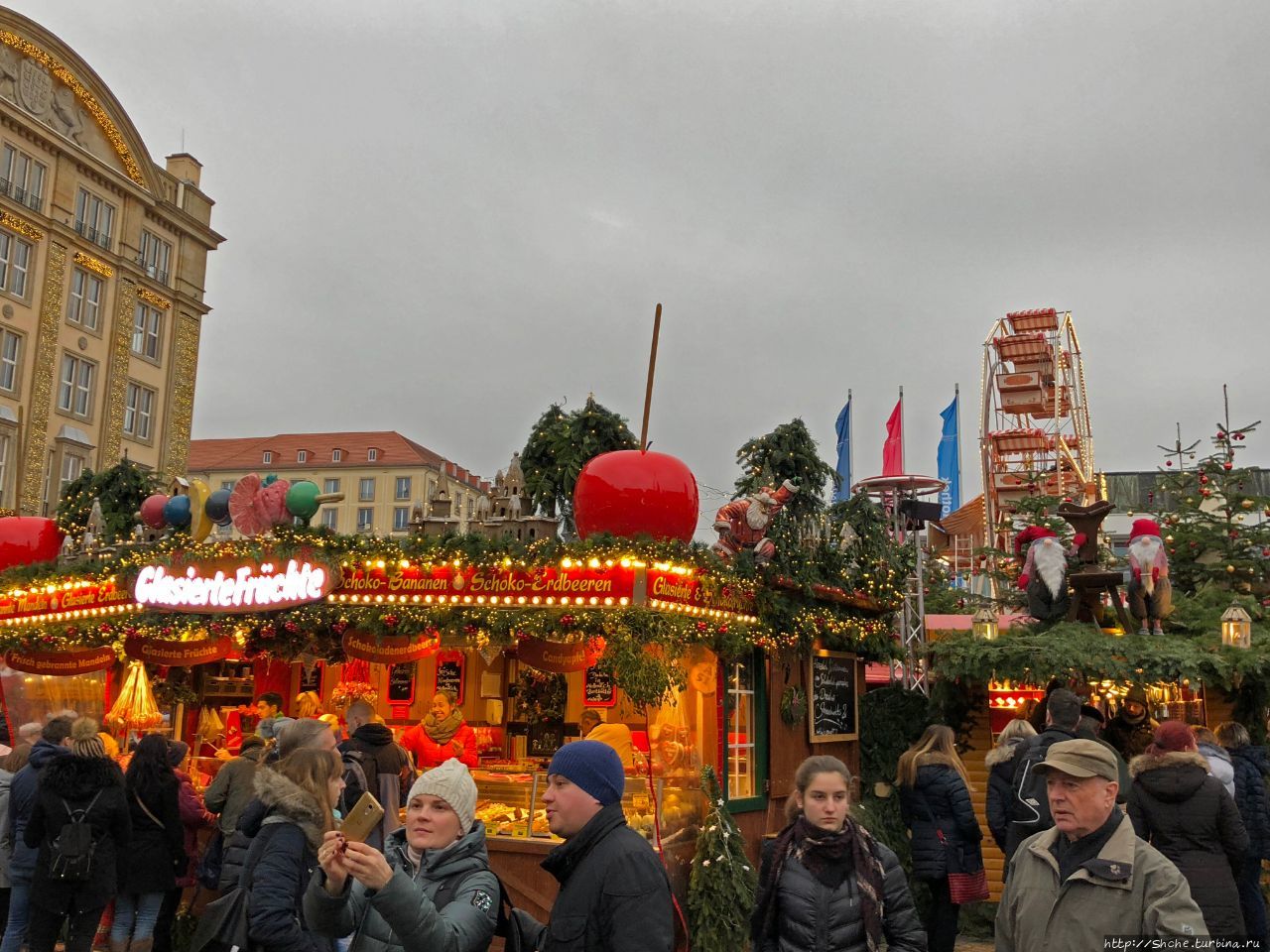 Старая рыночная площадь Дрезден, Германия