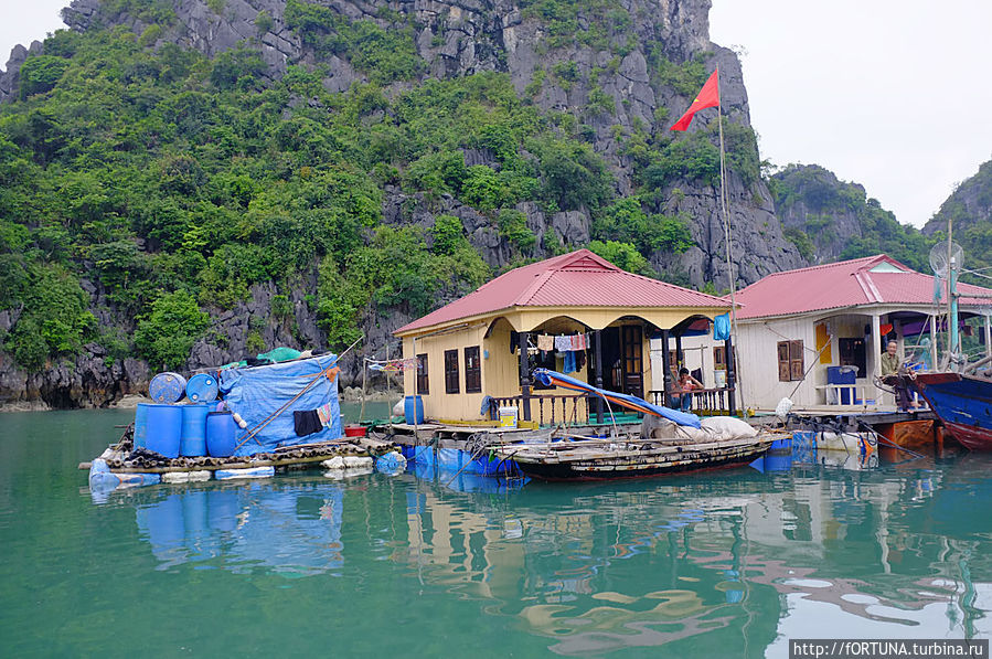 Деревня на воде Халонг бухта, Вьетнам