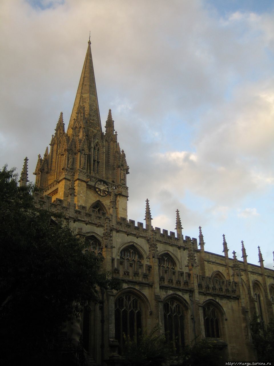 St Mary the Virgin, Oxford. Башня Оксфорд, Великобритания