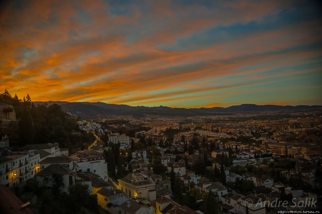 Рассвет над Гранадой Гранада, Испания