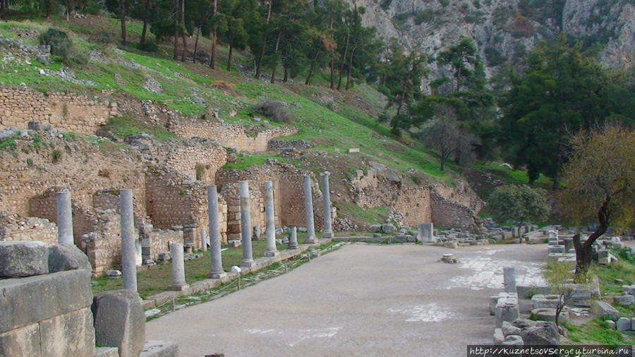 Древние Дельфы Дельфы античный город, Греция