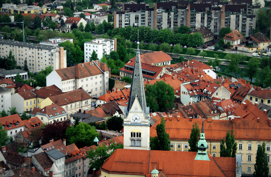 Лучшая смотровая площадка Любляны