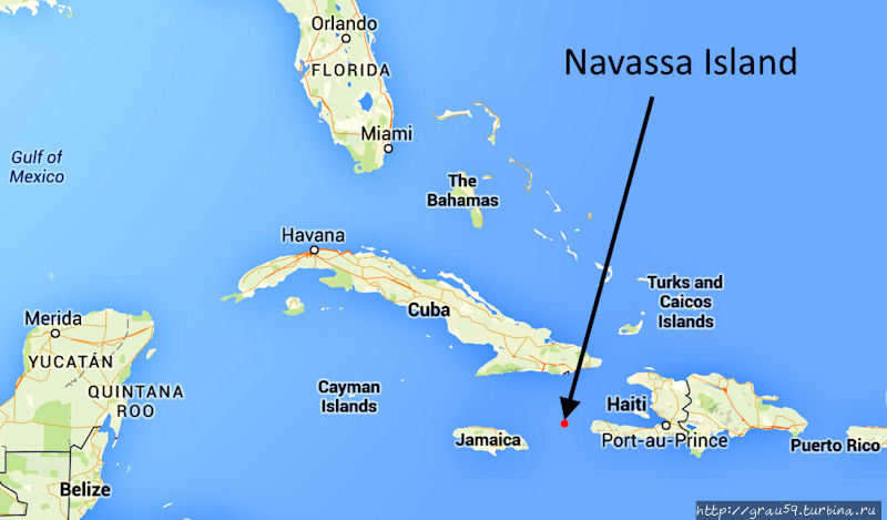 Навасса. Необитаемый остров с заброшенным маяком остров Навасса