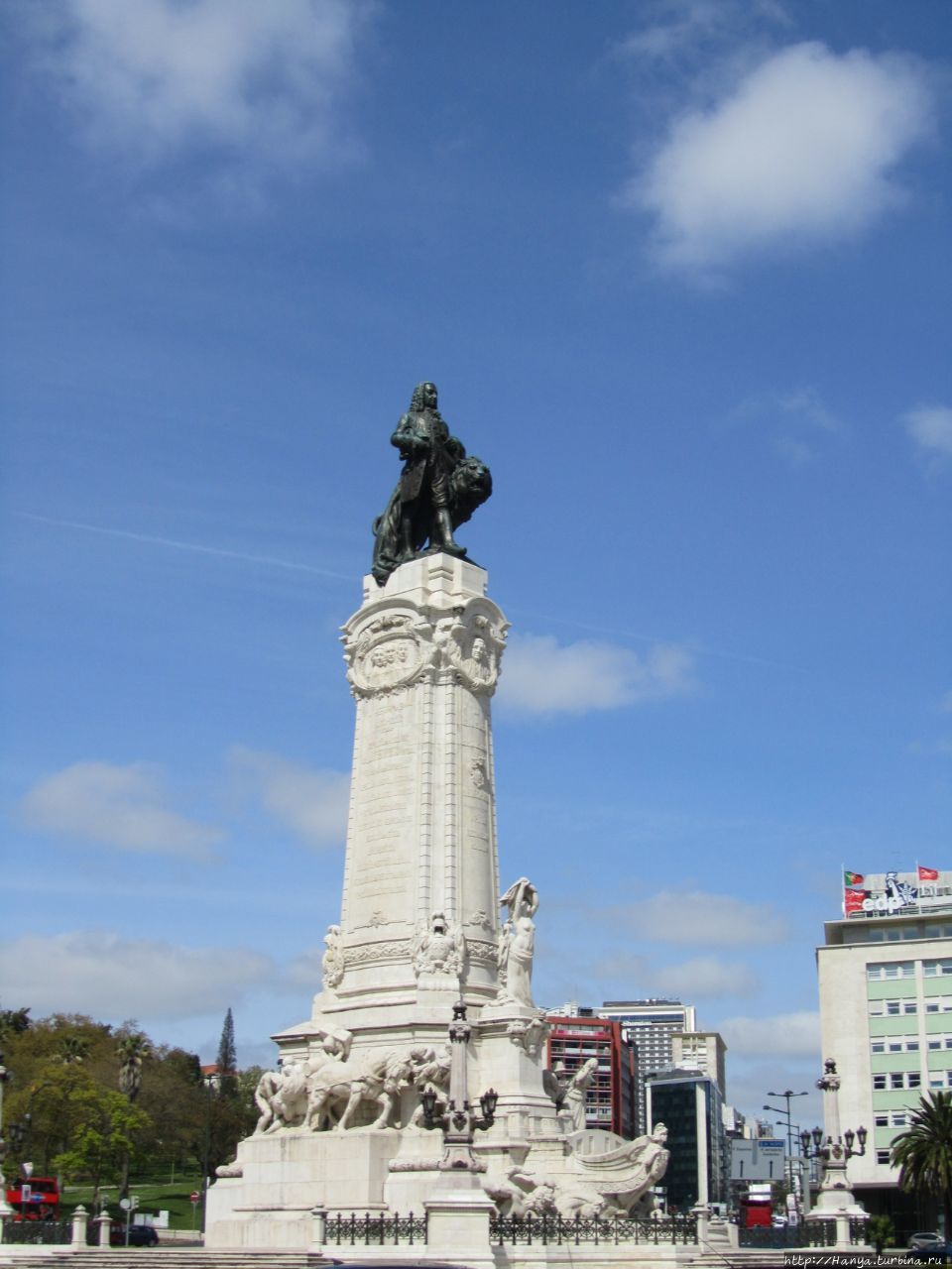 Площадь Маркиза де Помбала Лиссабон, Португалия